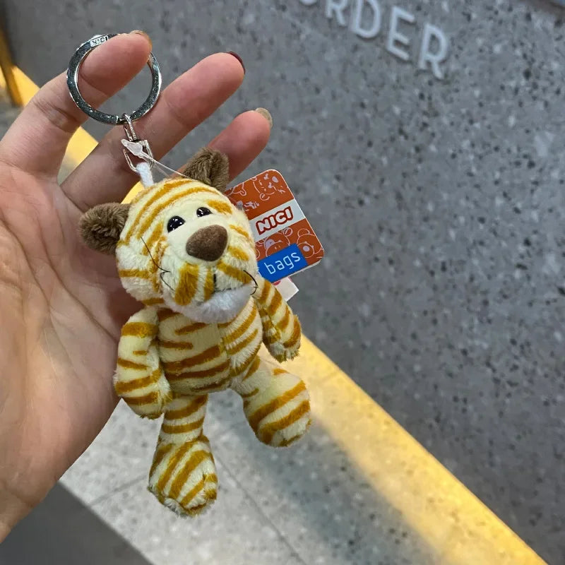 Cartoon Kawaii Animal World Plush Keychain Pendant Creative Ins Small Fresh Cute Small Animal Plush Backpack Pendant