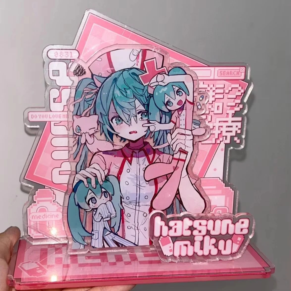 Hatsune Miku Acrylic Standing Sign Xmas Ornament  Cosplay Gift