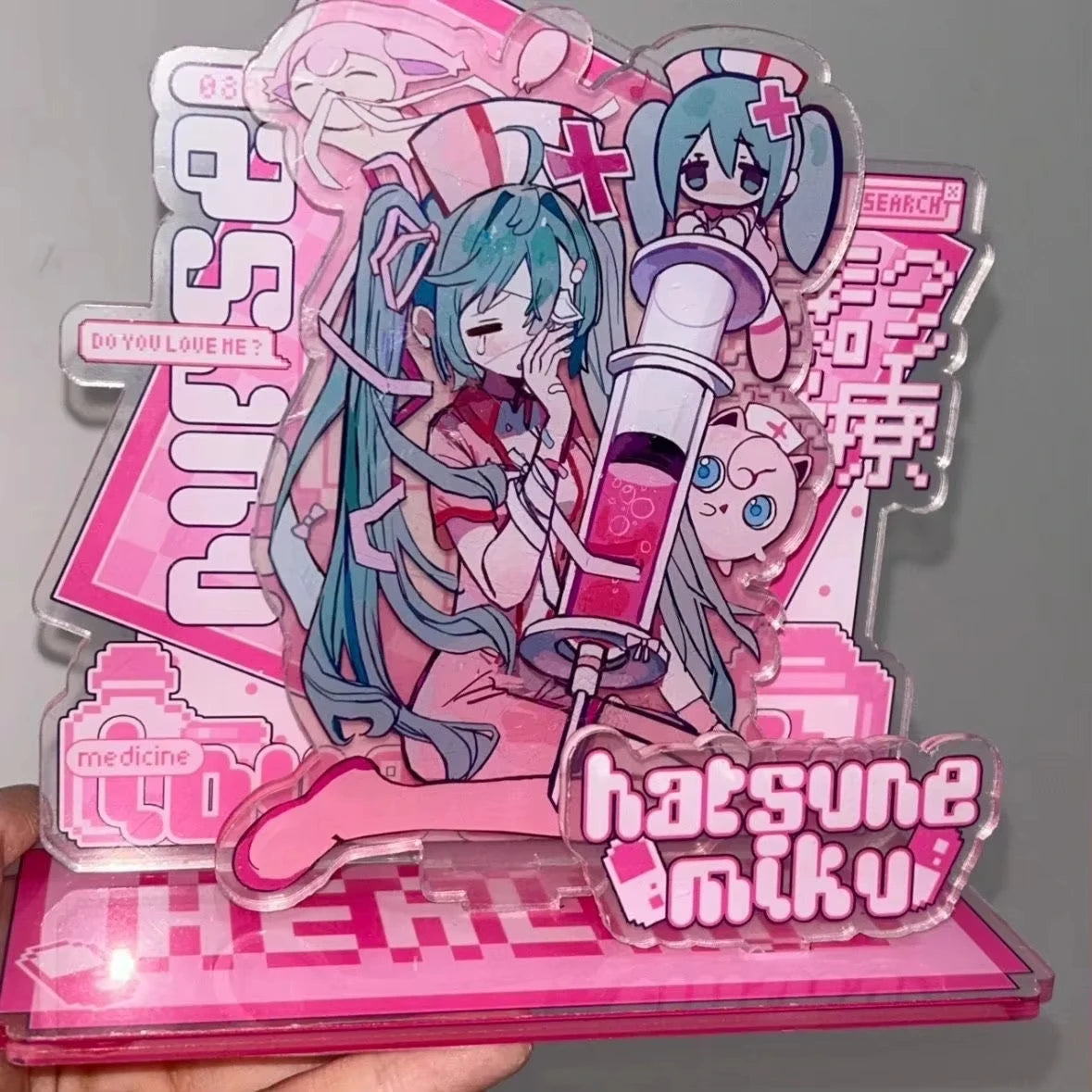 Hatsune Miku Acrylic Standing Sign Xmas Ornament  Cosplay Gift